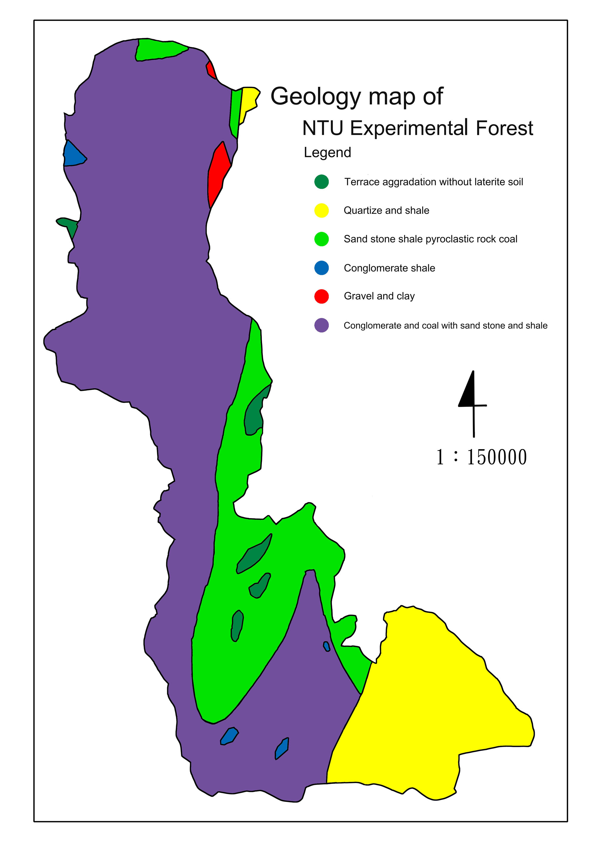 Geology map of NTU Experimental Forest